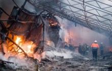 Пожар в Харькове повредил торговые места на площади 1,5 тыс. кв.м
