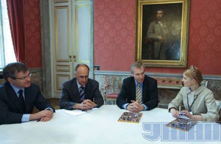 Юлія Тимошенко та прем’єр-міністр Бельгії Ів Летермі