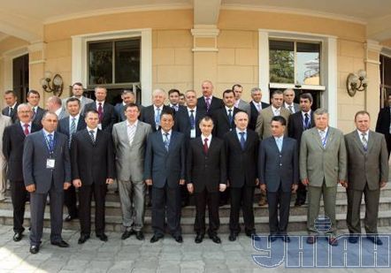 Министры внутренних дел стран СНГ после заседания Совета в Батуми (Грузия), 28 июня 2008 р. 