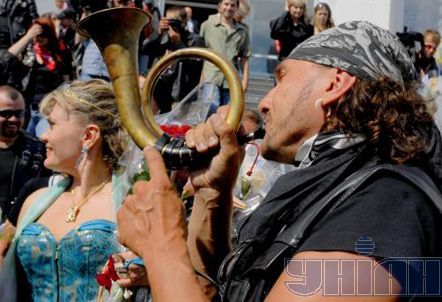 Свадьба байкеров (14 фото)