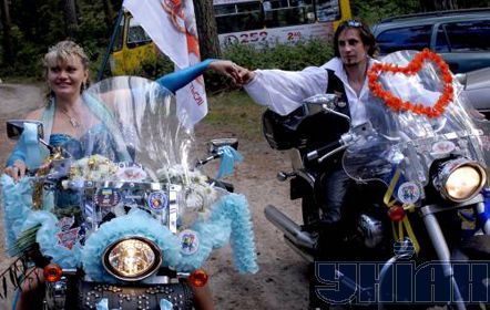 Свадьба байкеров (14 фото)