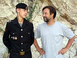 Юрий Шевчук в Севастополе встретился с сыном - морским пехотинцем (фото)