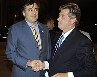 Виіктор Ющенко, Михаил Саакашвили