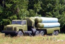 Надувной макет пусковой установки ЗРК С-300. Фото НПП ”Русбал”