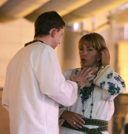 Черновецкий и Довгий этой ночью развлекали Ющенко (фоторепортаж)