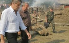 Ющенко лично залил фундамент дома в селе Чорногузы