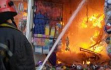 У Харкові знову горить один з найбільших ринків Східної Європи