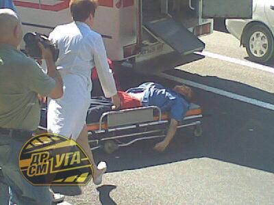 На Обухівській трасі Toyota Avensis збила міліціонера (фото)