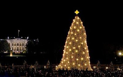 U.S. President Bush lighted the National Christmas Tree(pictures)