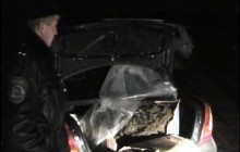 ГАИ задержала в Крыму легковушку с полным багажником конопли (фото)