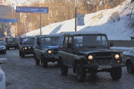Акція протесту проти підвищення ставок транспортного збору залежно від об`єму двигуна автомобіля