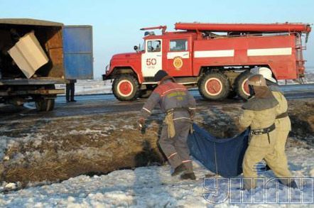 Авария автобуса Харьков - Купянск (фото)