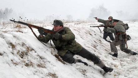Реконструкция боя 1943 г. у села Соколово (фоторепортаж)