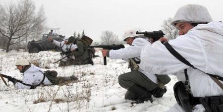 Реконструкция боя 1943 г. у села Соколово (фоторепортаж)