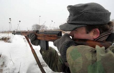 Реконструкция боя 1943 г. у села Соколово (фоторепортаж)