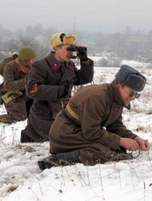 Реконструкция боя 1943 г. у села Соколово (фоторепортаж)