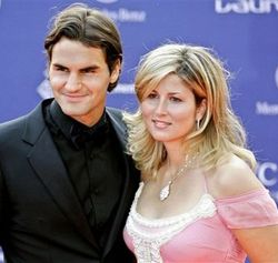 Роже Федерер и Мирослава Вавринец. Фото АР