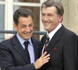 Ніколя Саркозі і Віктор Ющенко