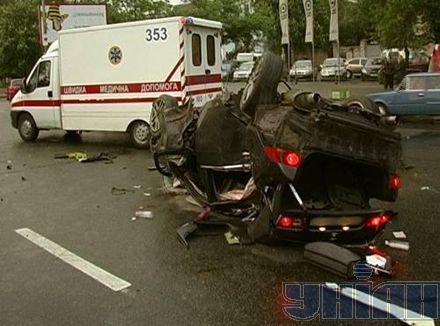 Фото з місця аварії, в якій загинув Ігор Пелих