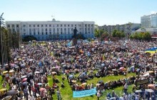 Мітинг кримських татар відбувається в Сімферополi (фото)