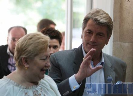 На съезд Нашей Украины Виктор Ющенко и Вера Ульянченко пришли вместе