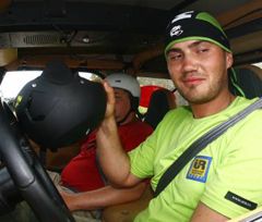 Віктор Янукович-молодший під час церемонії офіційного старту Міжнародних змагань ”АТЛ-трофі 2009”. Гостомель, 4 липня 