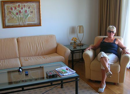 Валентина Малєй на відпочинку в готелі Aldemar