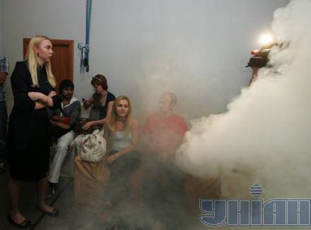 В Киеве сорвали неофициальную премьеру фильма «Бруно» (фото)