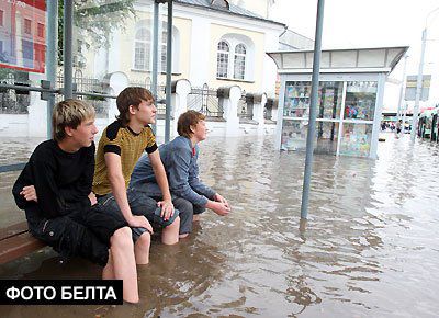 Мінськ затопило в результаті дводенних злив (фото)