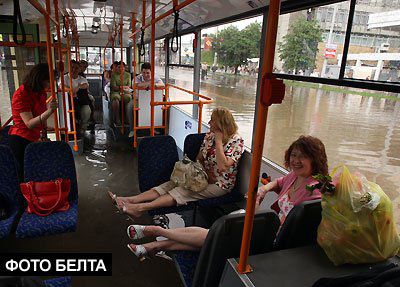 Мінськ затопило в результаті дводенних злив (фото)