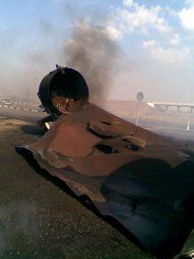 На трасі вибухнула автоцистерна з газом (фото)