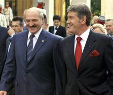 Александр Лукашенко и Виктор Ющенко 