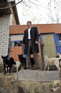 Віталій Кличко у притулку для тварин (фоторепортаж)