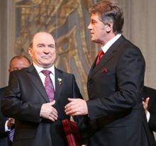 Леонид Губерский и Виктор Ющенко 