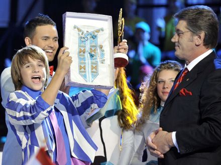 Ющенко на «Євробаченні-2009» (фото)