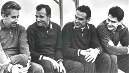 Феоктистов, Гагарин, Комаров, Егоров. 1964