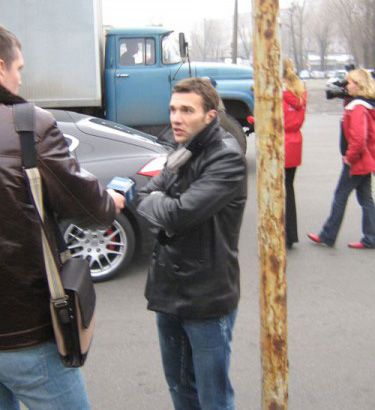 Shevchenko got into traffic accident on his Porsche (photo)