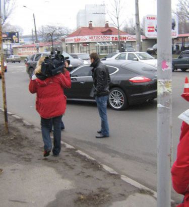 Shevchenko got into traffic accident on his Porsche (photo)