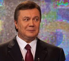 Виктор Янукович в своем штабе в Киеве. 7 февраля