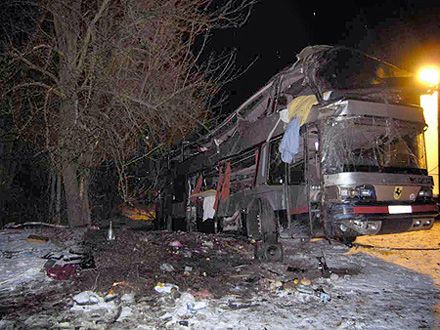 Перевернулся «Неоплан», ехавший из Киева в Буковель: есть жертвы (фото)