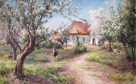 Беркос М.«В цветущем саду», 1916 г.