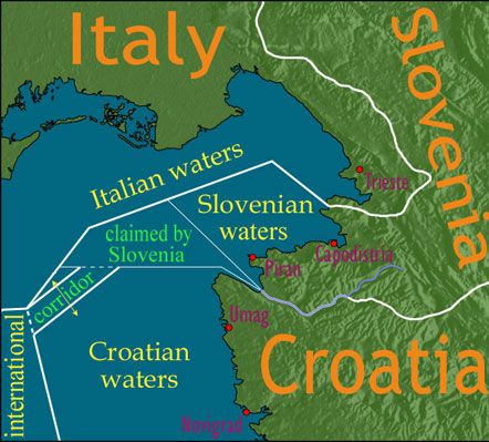Як розв'язати прикордонну суперечку на півночі Адріатики (схема) 