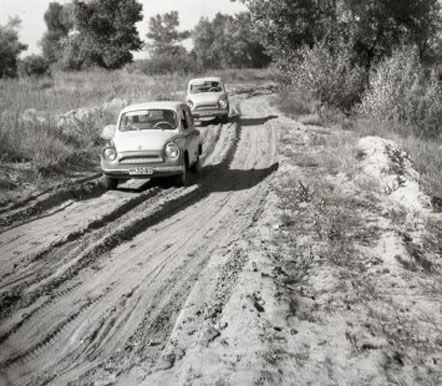 Испытания «ЗАЗ-965» на песчаных дорогах, Запорожье, август 1962 г.