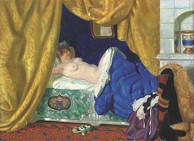 Картина Кустодиева ”Обнаженная в интерьере” (1919) была продана Вексельбергу в 2005 году за  $2,9 млн