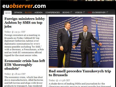 'EUobserver': визит Януковича в Брюссель состоится на фоне негатива