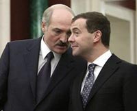Лукашенко, Медведев