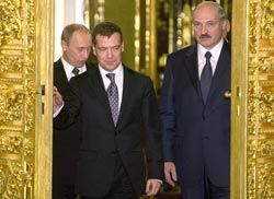 Путин, Медведев, Лукашенко