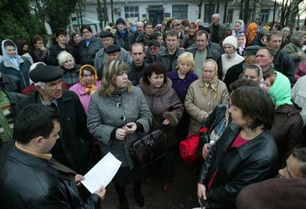 «Майдан» под Киевом: не отдадим село «оккупантам»

