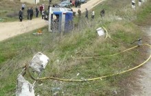 Автобус с почти 40 пассажирами перевернулся в Крыму (фото)