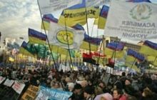 Предприниматели уже митингуют под окнами Януковича